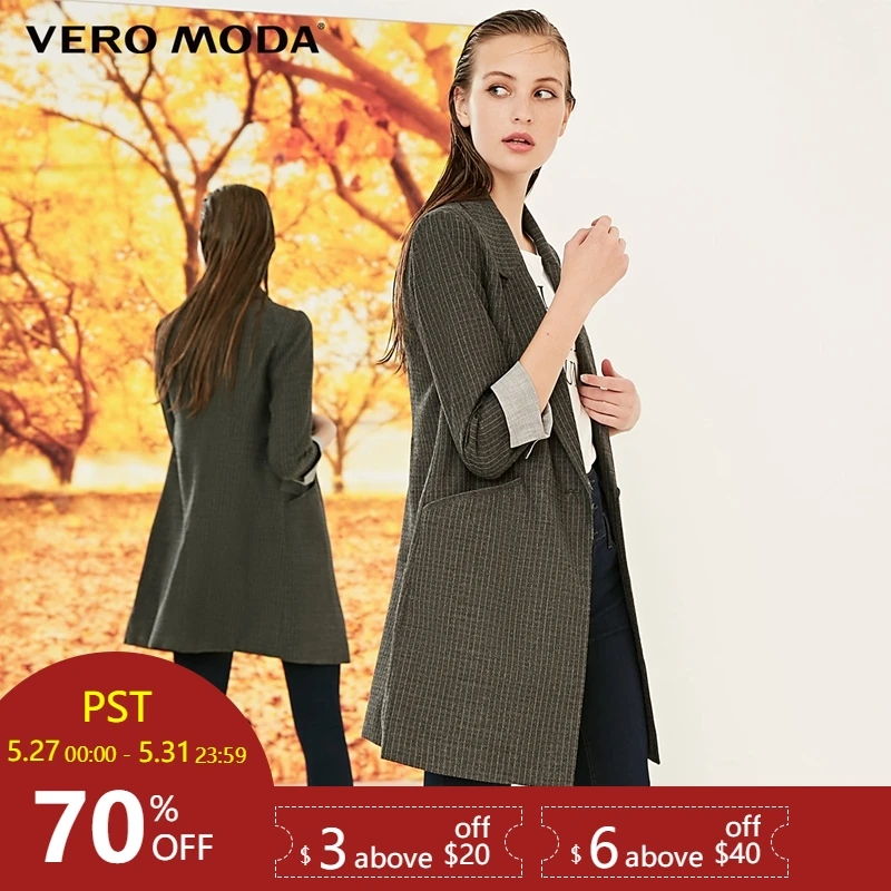 

Vero Moda new cuff color matching 3D buckle suit jacket | 318308504