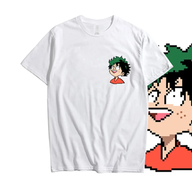 Cosroad Boku No My Hero Academia Midoriya Izuku One for All T Shirt Men Cotton Summer T-shirts1 (8)