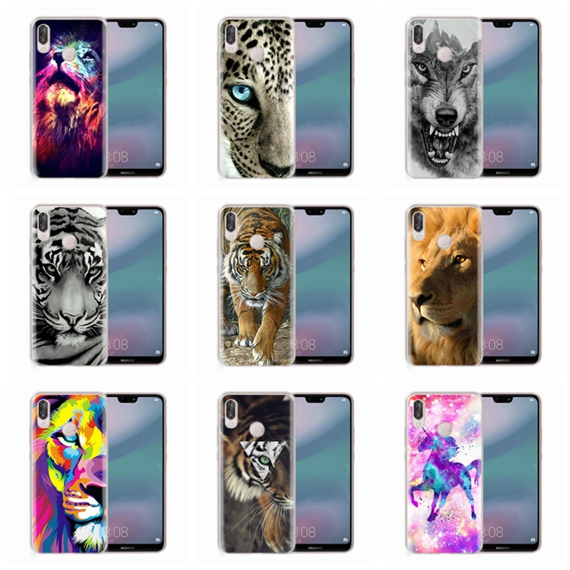 Case For Huawei Honor 7A 8A 8X 8C 9 10 Mate 20 P9 P10 lite/P8 Lite Y5 II Nova 3 Soft Paint Lion Leopard Horse TPU Cover AC043 |
