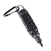 QingGear pilote Compact outil de poche Multi outil tournevis hexagonal Bit transporteur décapsuleur LED lampe de poche mousqueton Angle pilote ► Photo 3/6