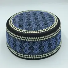 Новая мусульманская шляпа, мусульманские изделия, саудовская шляпа, мусульманская Высококачественная плоская шляпа с круглым вырезом и вышивкой