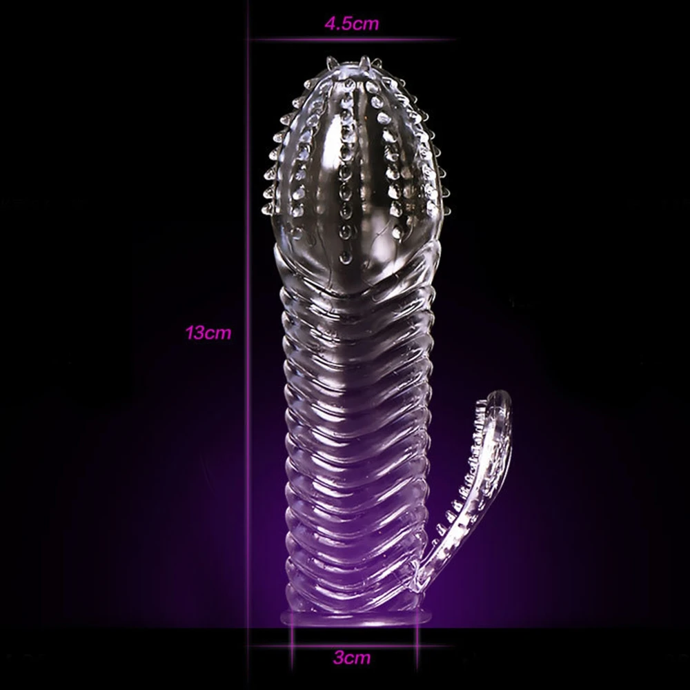 IKOKY Penis Ring Delaying Ejaculation Cock Ring Sex Toys for Men Reusable Condom Penis Sleeves Male Masturbation Penis Extension 7