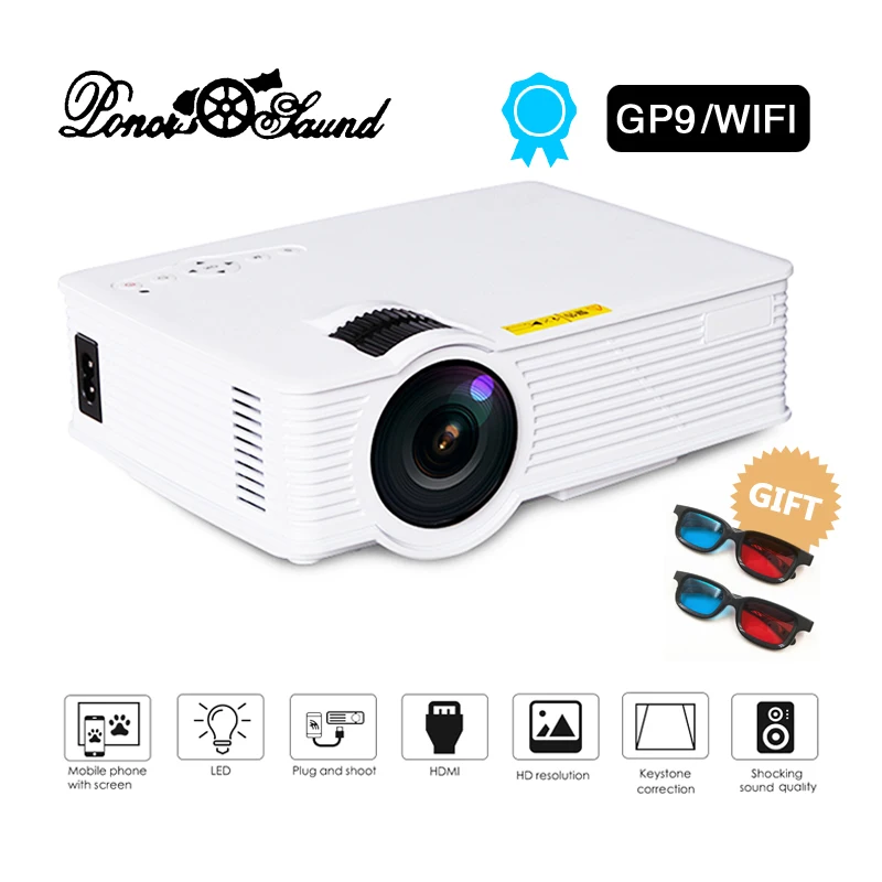Poner Saund GP9 WiFi мини проектор проводной синхронизация дисплей домашний кинотеатр