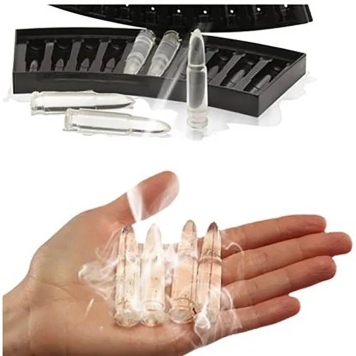 

Plastic Random Color AK 47 Bullets Shape Frozen Ice Jelly Pudding Mold Cube Tray