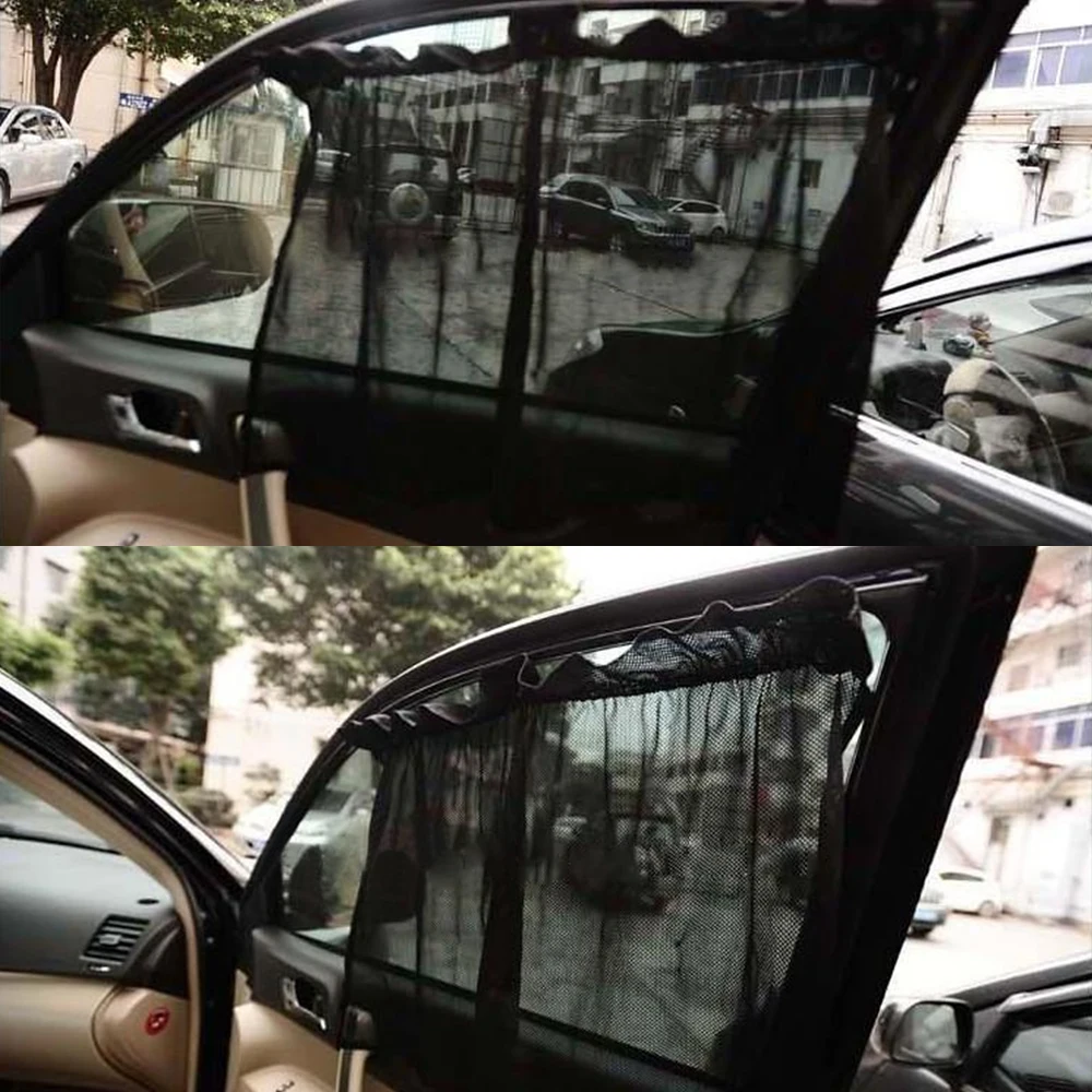 2 шт. Универсальная автомобильная Солнцезащитная шторка, занавески 70 см * 45 см, авто боковое окно, защита от солнца, защита от ультрафиолета