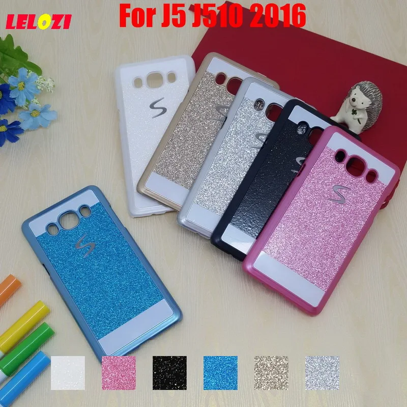 Lelozi Bling блестящие Жесткий PC Леди Девушка capinha Etui чехол Cove Корпуса для Samsung Galaxy J5 J510