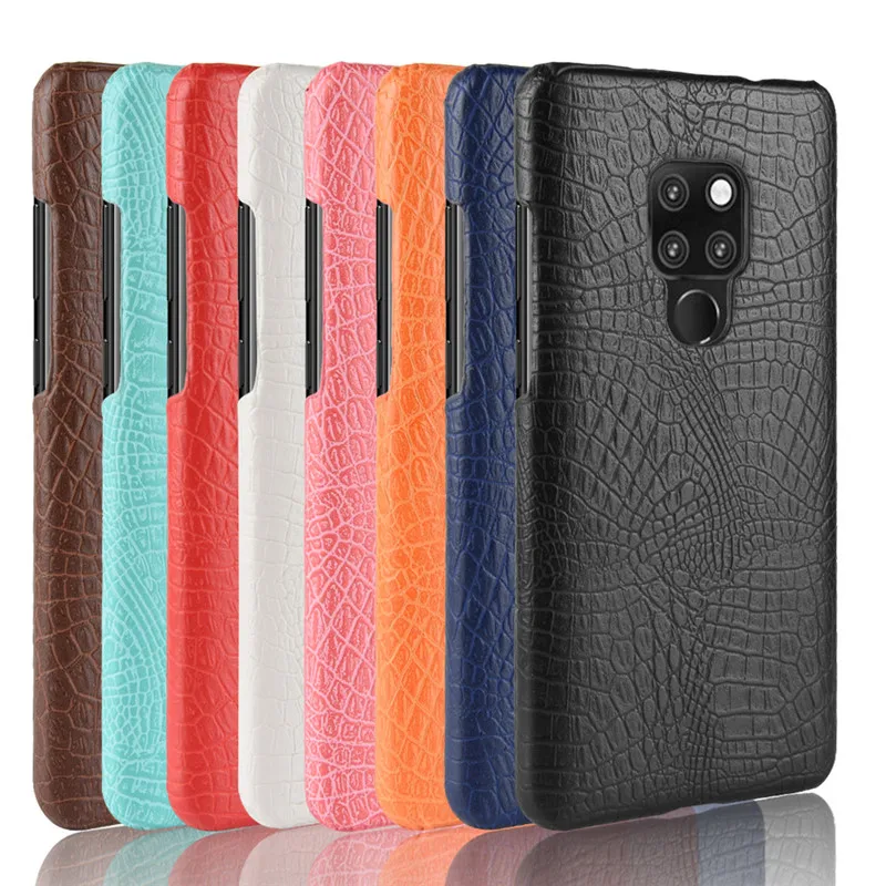 Huawei Mate 20 Case Mat phone bag case Luxury Crocodile Skin PU Protective Cover For |