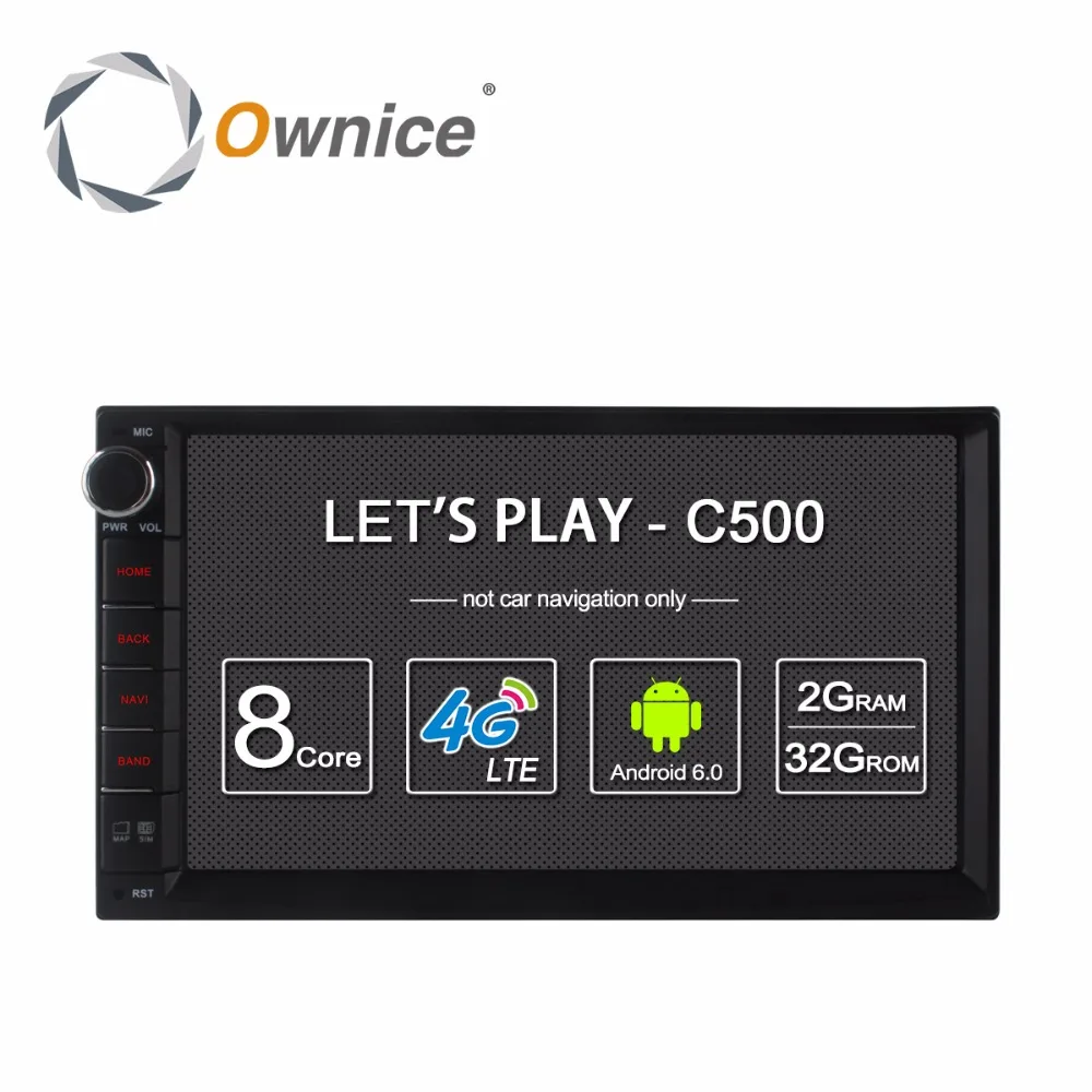 Ownice C500 7 &quot1024*600 Android 6 0 4 ядра 2 din универсальный для Nissan gps Navi BT Радио стерео аудио