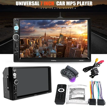 

Autoradio Cassette Recorder Car MP5 Media Player Automagnitola 2 Din 7in Touch Screen 7018 PLUS for mazda ford peugeot toyota vw