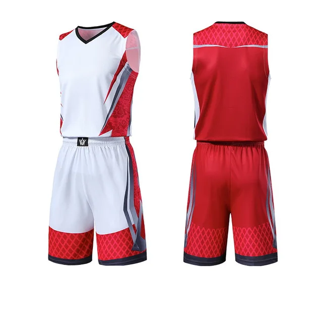 Мужские баскетбольные Джерси с принтом на заказ, детские спортивные костюмы для колледжа, дышащая мужская баскетбольная форма, спортивная одежда для девочек - Цвет: red