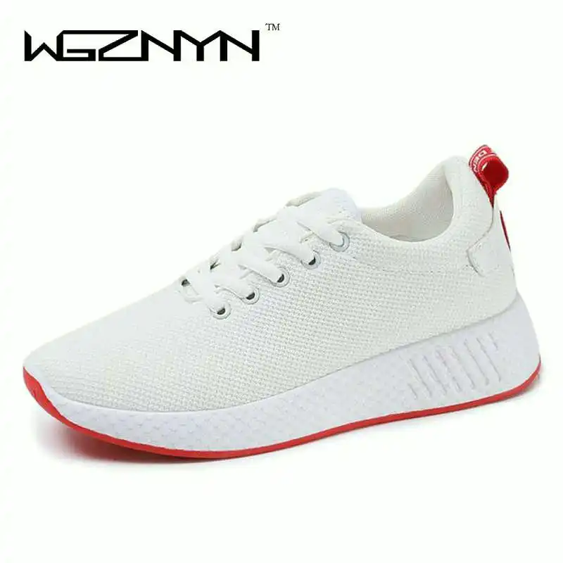 

Women wedge sneaker 2018 new fashion casual shoes solid ladies shoes sneakers women air mesh adult superstar female shoes W0205