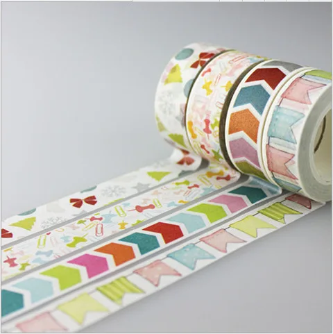 

1.5CM Wide Colorful Direction Mark Washi Tape DIY Scrapbooking Sticker Label Masking Tape School Office Supply