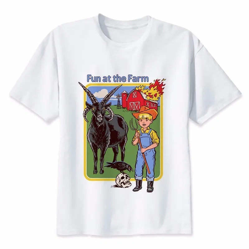 

Newest Satan T Shirt Demon Death Scary Evil Satanism Grim Reaper T-shirt Supernatural Man Women Tshirt American Horror Story Tee