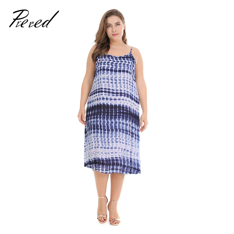 

Prered Summmer Plus Size the Dress O-neck Strap Print Bohomian Beach Dresses Big Size XXXL Free Shipping