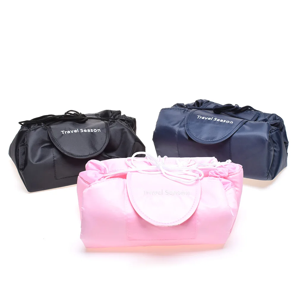 

2018 Creative Korea Lazy Cosmetic Bag Large Capacity Portable Drawstring Storage Artifact Magic Travel Pouch Simple Cosmetic Bag