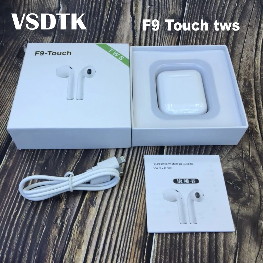 

F9 touch tws Wireless Earphone Portable Bluetooth Headset Invisible Earbud with charging box for apple Huawei xiaomi phones
