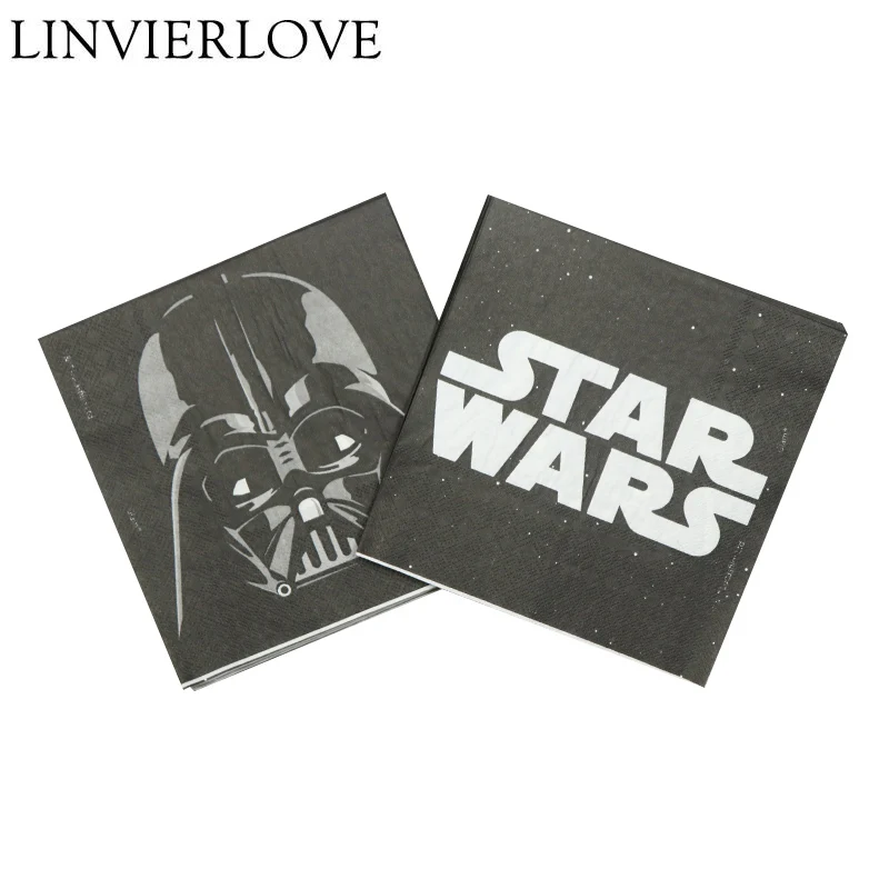 

20pcs/set Star Wars Theme Paper Napkin Tissues Towel For Kids Happy Birthday Festival Party Decoration Supplies 33cm*33cm