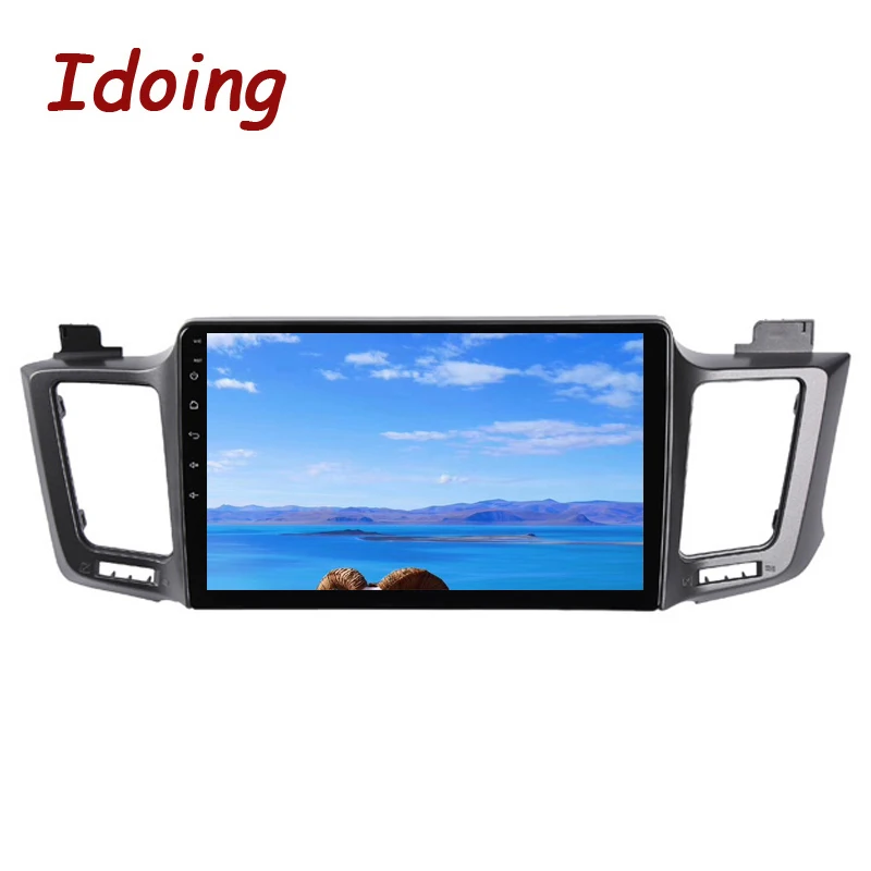 Excellent Idoing 10.2"4G+64G 2.5D 8 Core 1 Din Car Radio Android 8.0 Multimedia Player Fit Toyota RAV 4 2013-2016 GPS Navigation Autoradio 4