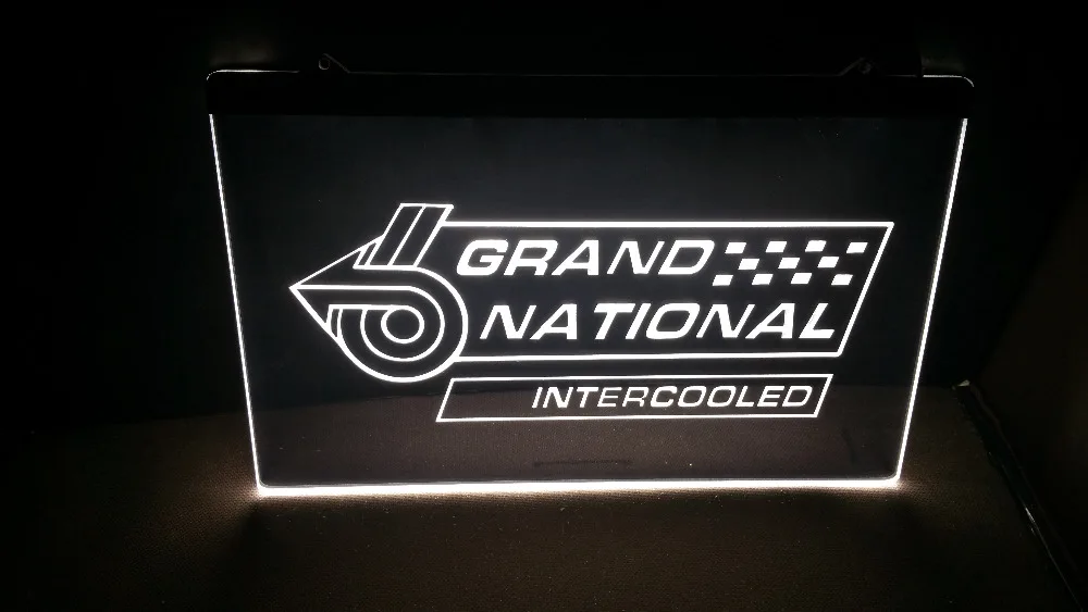 BUICK GRAND NATIONAL beer bar pub club 3d светодиодная неоновая световая вывеска мужская