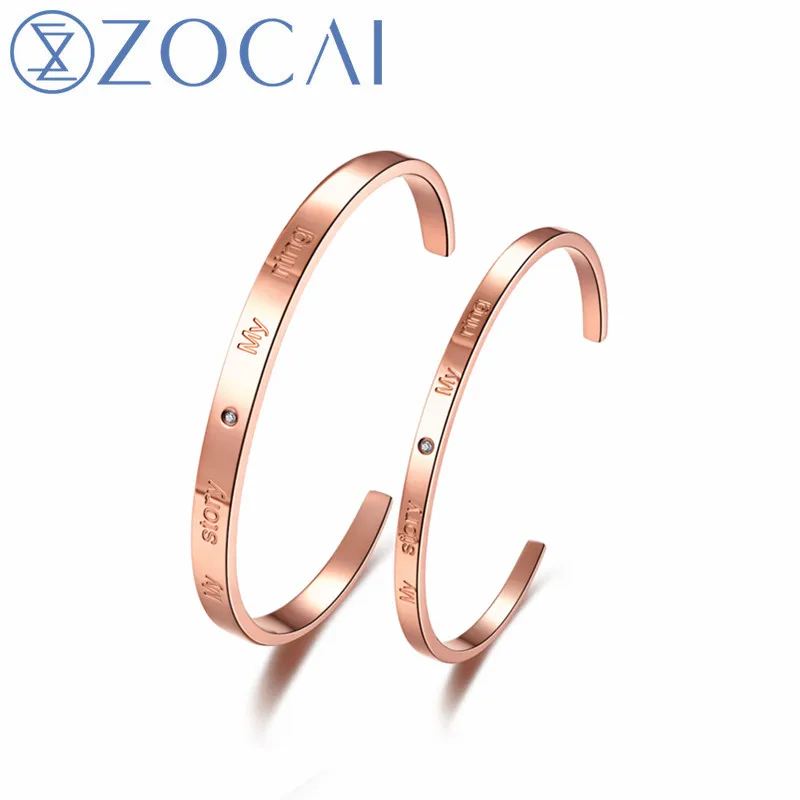 ZOCAI БРЕНД My Story Ring бриллиантовый браслет реальный естественный Сертифицированный