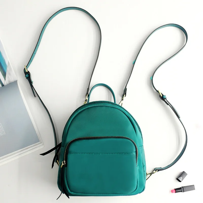 Backpack Women Daily Oxford Solid Zipper Vintage Multifunction Ladies Rucksack Simple Mini Multi functional Shoulder Bag