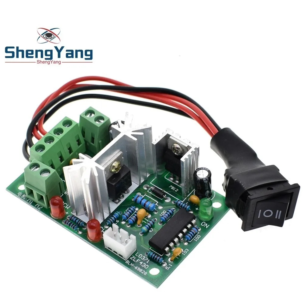 

ShengYang 10V 12V 24V 36V PWM DC controller with Positive inversion switch PWM DC controller for DC motor speed controller 150W