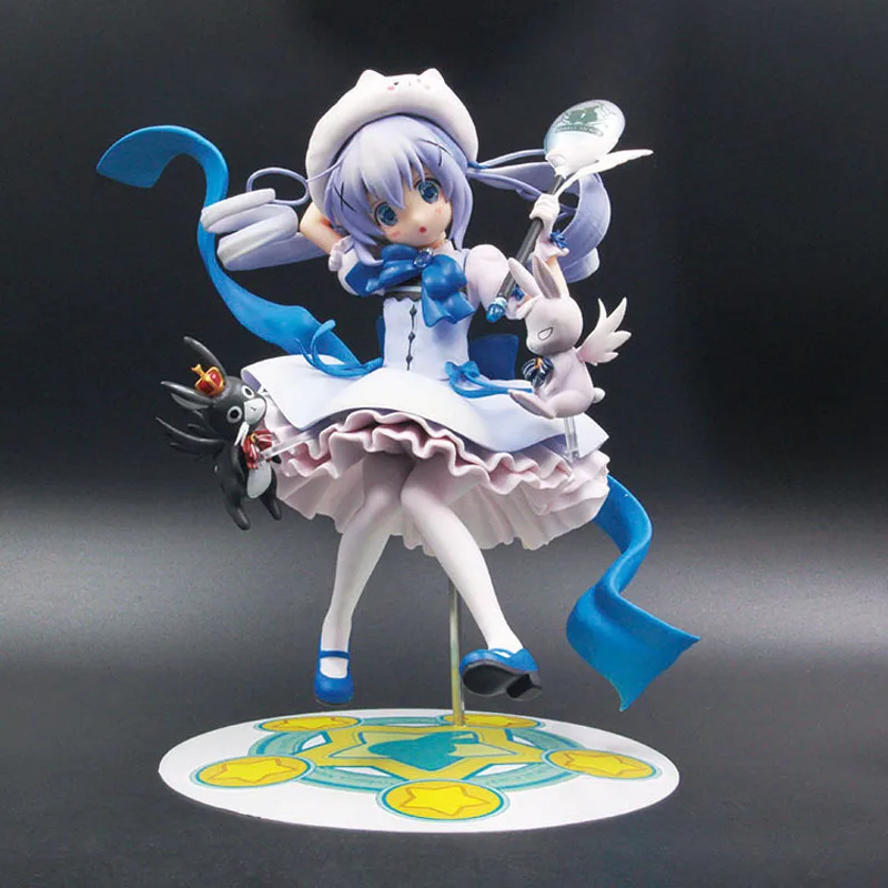 

21cm Kafuu Chino Rabbit House Japanese Anime Figures Pvc Model Collection Action & Toy Figures For Best Christmas/birthday Gift