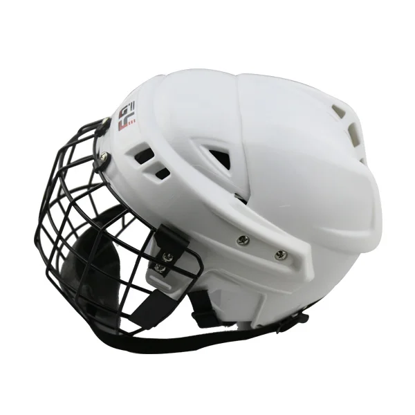 White Hockey Helmet CE Certificate Hockey Face Mask for playerin Helmets from Sports