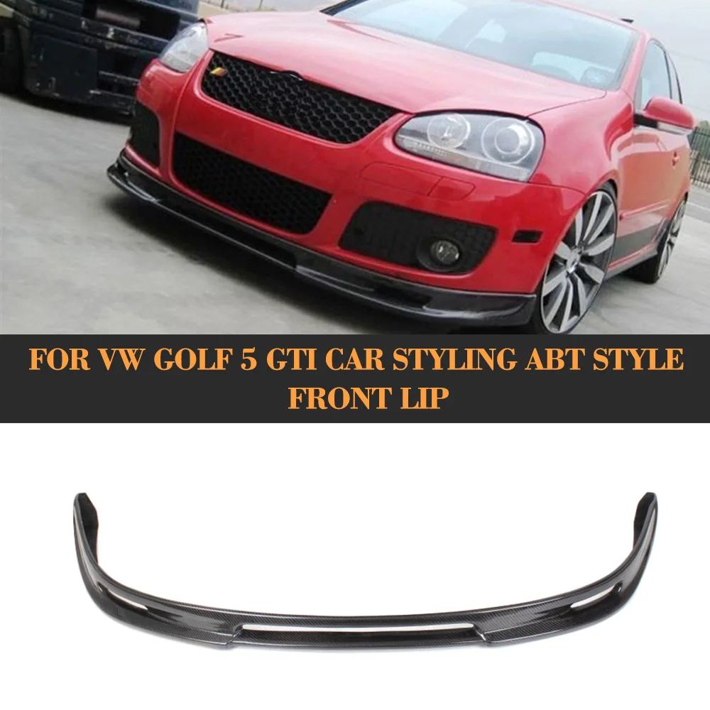 

Carbon Fiber auto car front bumper lip spoiler for VW Golf 5 GTI Car Styling ABT Style
