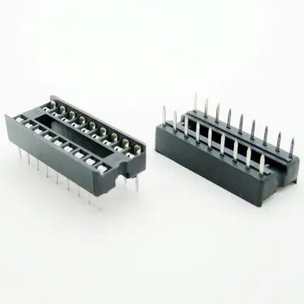

26PCS/Lot 18 Pin DIP Square Hole IC Sockets Adapter 18Pin Pitch 2.54mm Connector