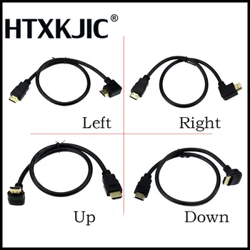 

50cm HDMI Cable Male to HDMI male Adapter 4K Converter Extender 270 90 Degree Right Angle for 1080P HDTV PC HDMI Adapter