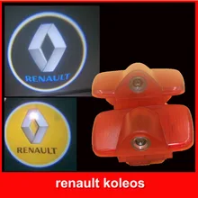 Car LED welcome light 3d Ghost Shadow lamp auto door logo Light for renault koleos free shipping