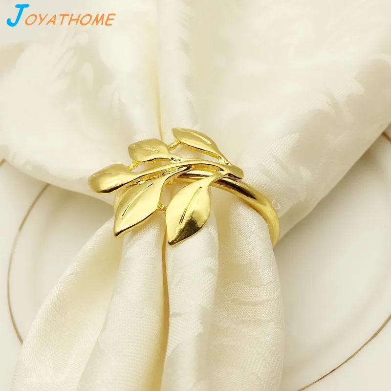 Joyathome высококачественный металлический кленовый лист кольцо для салфетки Кольцо