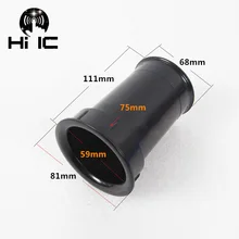 2 шт 75x111 мм динамик ABS порт трубка фазоинверторная трубка 6,5 дюймов 8 дюймов низкочастотный громкоговоритель Vent