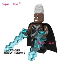 Одиночная супергерой marvel Storm Comics X-men строительные блоки экшн-наборы Модель Кирпичи игрушки для детей