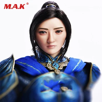 

1/6 Scale The Great Wall Jing Tian Planted Hair Head Sculpt Carved Model for 12" Female Action Figure Body