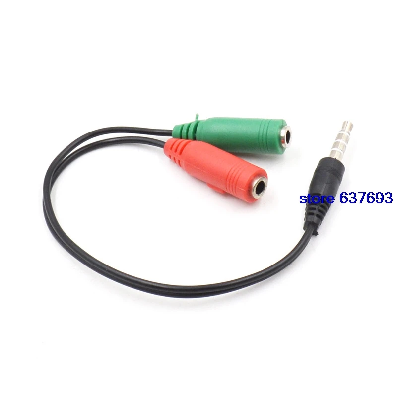 

3.5mm Jack Male Jack Cable 1 to 3.5mm Femal Jack and Microphone Jack Female Adapter Cable Connector for Audio Line Cable