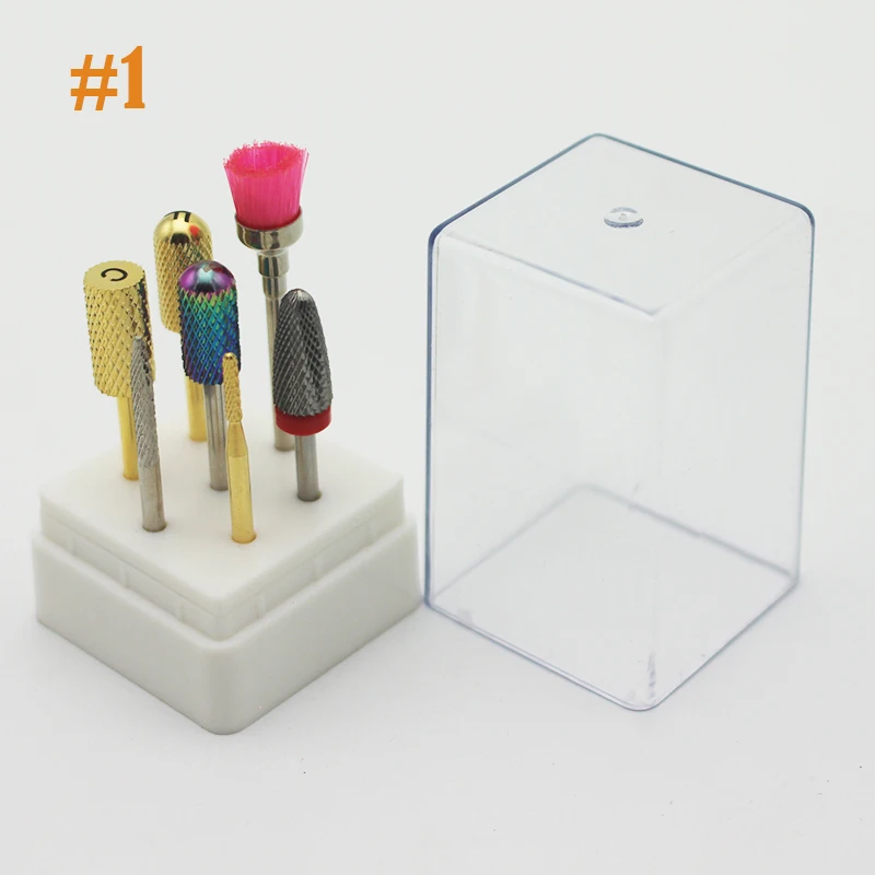 

7 types Nail Drill Bit 3/32'' Millings Cutter Coarse Carbide Drill Electric Nail File Drill Bit For Manicure Machine