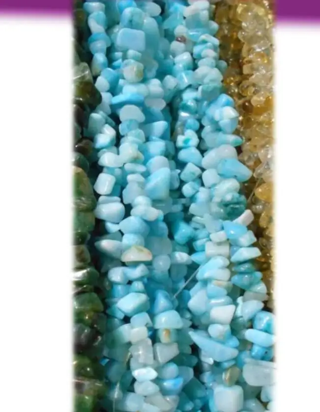 

Free Sipping 4-6x6-8mm Freeform Amazonite Chips Natural Stones For DIY Necklace Bracelet Jewelry Making Spacer Beads 15"/ Lot