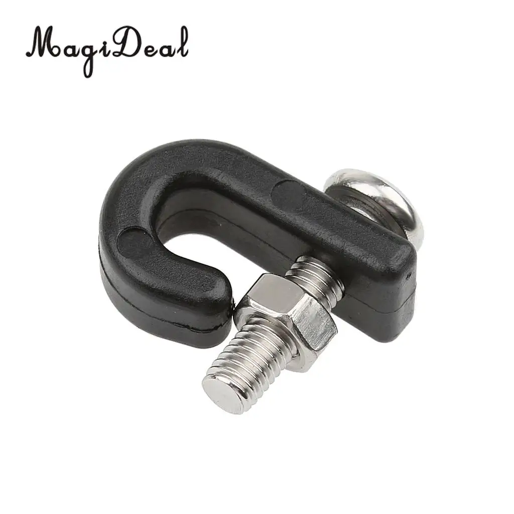 10 Kayak Lashing Hook Bungee Shock Cord J Hooks with screws nuts Accessories