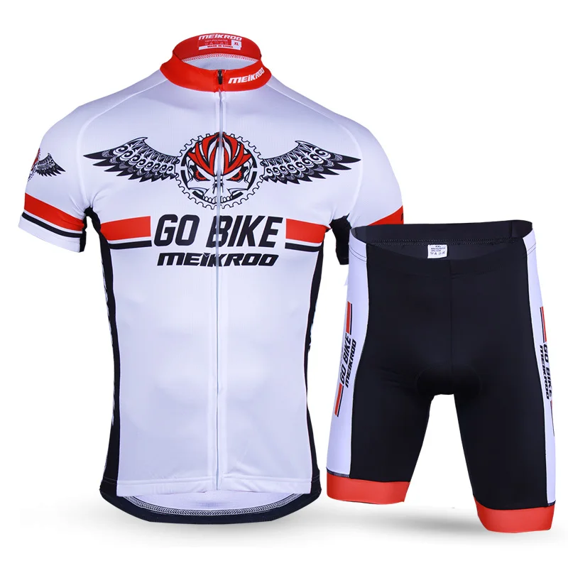 

Men's Letter Pattern Short Sleeve Cycling Clothing Quick-Dry Bike/Bicycle Jersey Sets Anti-Sweat Ropa Ciclismo Cycling Equipment