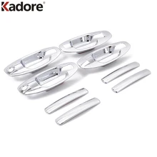 Kadore Fit For Hyundai Santa Fe 2001 2002 2003 2004 2005 2006 ABS Chrome Auto Door Handle Bowl Cup Cover Trim 8pcs Car-styling