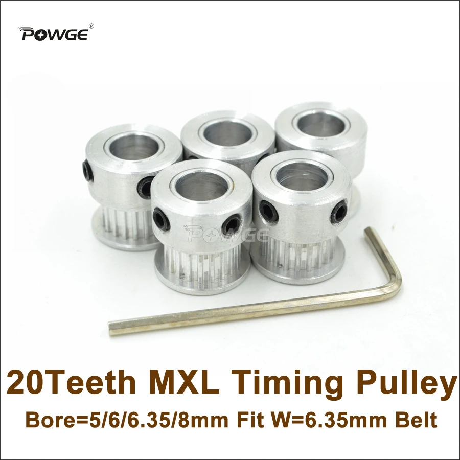 Puleggia Sincrona In Lega Di Alluminio 30 Denti MXL – Fori Da 3/4/5/6 Mm – Larghezza 7 O 11 Mm – Per Stampanti 3D E CNC - 5