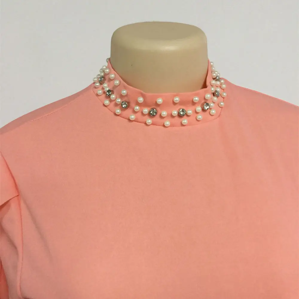 BAIBAZIN Africa Dress for Women Europe United States National Dress New Mesh Stitching Horn Sleeve Commuter Bag Hip Dress