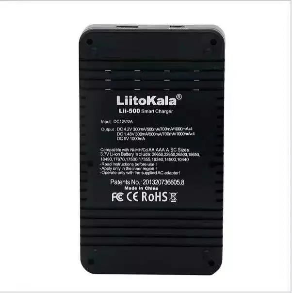 Cena Liitokala lii 500 LCD 3.7 V 1.2 V 18500 26650 16340 14500 10440 18650 ładowarka + 4 szt. Do panasonic 18650 3400 mah bat