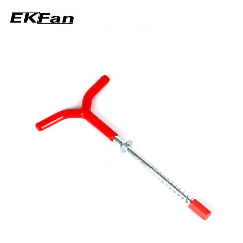 EKFan Ice Fish Fixed Ice Pitons Screw Tent Pegs Nail Ice Auger Spiral