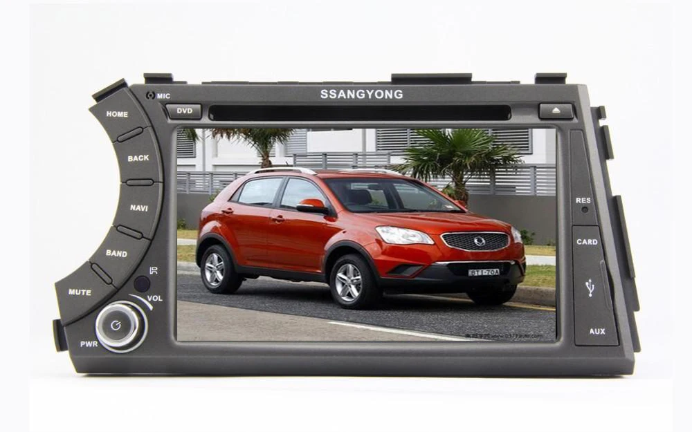HD 7 &quot2 Din 1024*600 четырехъядерный 1 ГБ/8 ГБ Android 5.1.1 автомобильный ПК DVD GPS для Ssangyon Ssangyong