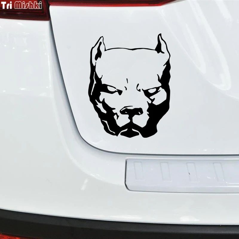 Tri Mishki HZX060 18.8*15см 50*40см опасная собака питбуль наклейки на авто виниловые мотоцикл