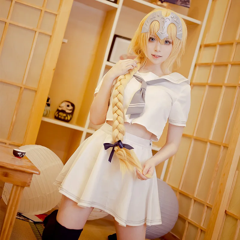 

Fate grand order FGO Joan of Arccos uniform black and white cosplay costume