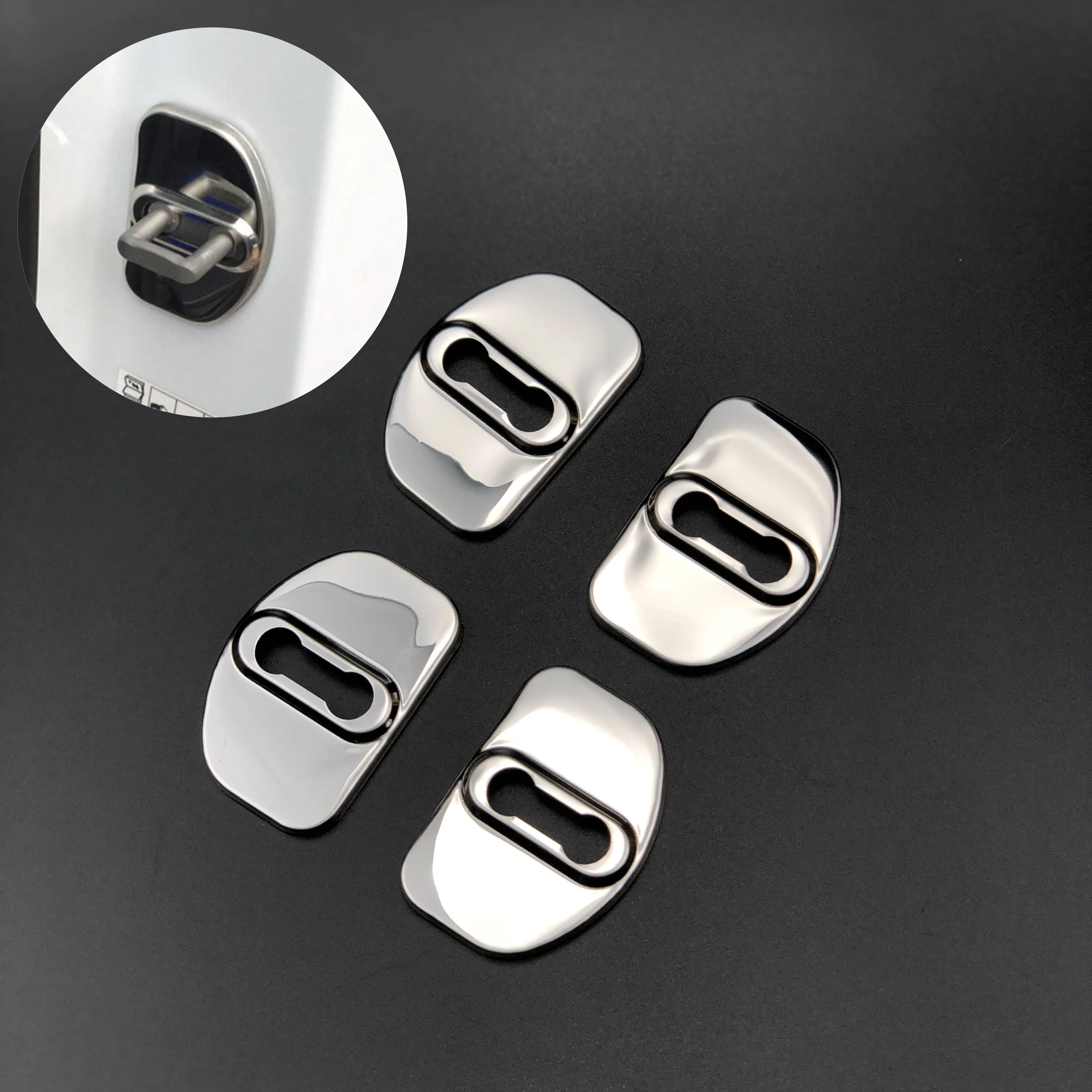 

4pcs/set Car Door Lock Anti Rust Protection Cover For Renault Captur Clio Megane Duster Latitude Laguna Talisman Scenic Fluenec